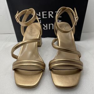 Naturalizer Rizzo Ankle Strap Dress Sandals, Bronze, Women Size 7.5M Item#693